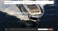 Desktop Screenshot of prestige-yachts.it