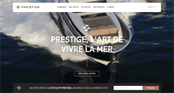 Desktop Screenshot of prestige-yachts.fr