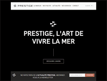 Tablet Screenshot of prestige-yachts.fr